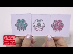 Đồ đệm TPU tùy chỉnh Glitter Badge Foil Badge