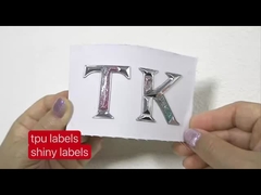 Logo chuyển nhiệt Tpu tùy chỉnh 3D Tpu Label Transfer Soft Tpu Logo For Garment