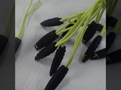 Fluorescent Green Rope Eye Catching Rubber Zipper Puller Cho quần áo thể thao ngoài trời