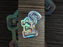 Nhiệt chuyển tpu hologram 3d nâng nổi nhãn có thể rửa cho quần áo tpu holographic