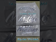 Logo chuyển nhiệt Tpu tùy chỉnh 3D Tpu Label Transfer Soft Tpu Logo For Garment