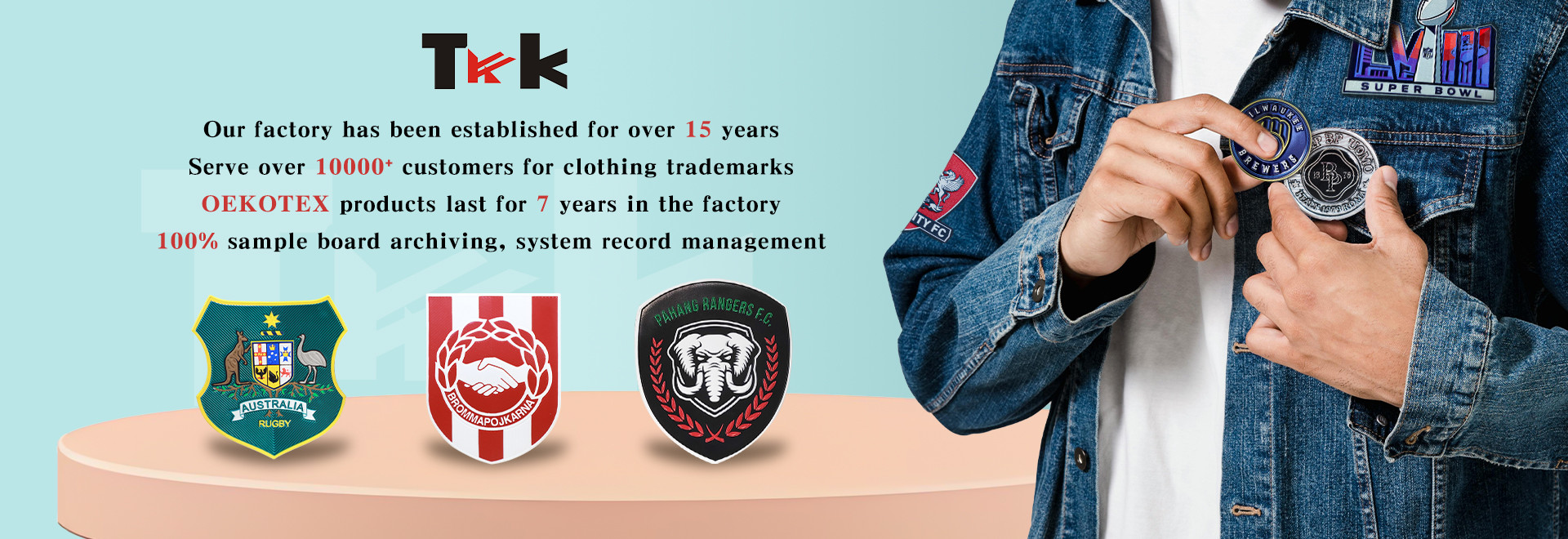 chất lượng Tuỳ chỉnh Quần áo Patches Nhà máy