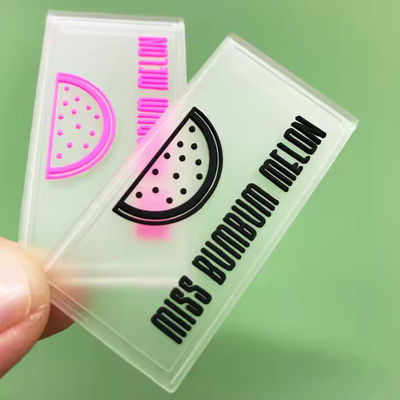 Đơn vị thông minh PVC cao su đệm quần áo PVC nhãn rõ ràng silicone đệm