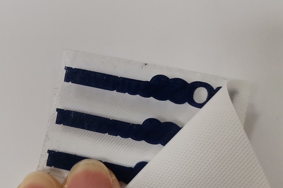 Nhãn in 3D quần áo Silicone, Nhãn truyền nhiệt với kỹ thuật dập nổi