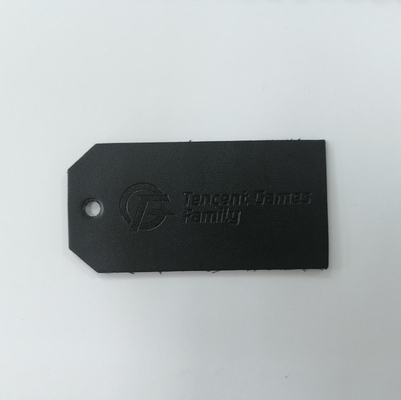 Logo in nổi Da lộn Microfiber Nhãn da PU có thể giặt được Màu tùy chỉnh