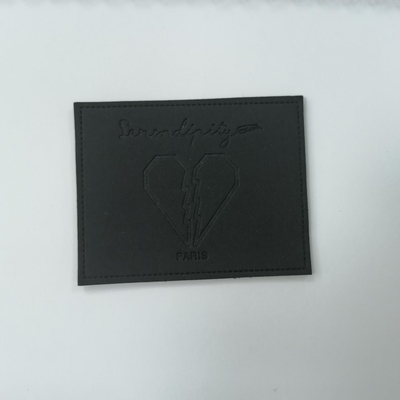 Nhãn có thể giặt được Bản vá da nổi Da lộn Microfiber PU