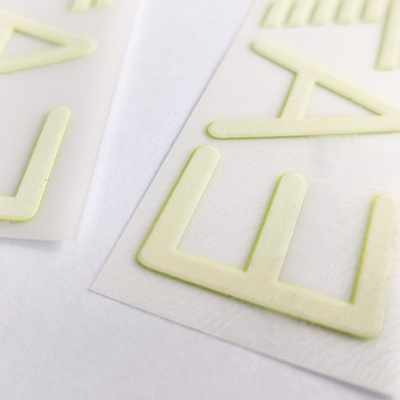 Nhãn quần áo truyền nhiệt silicon 3D thân thiện với môi trường với hiệu ứng phản quang