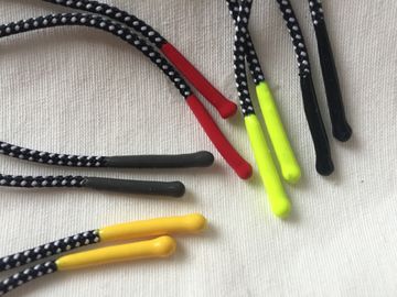 Kéo Cao su Silicon Cao su Zipper Với 2mm Polyester Elastic Cord