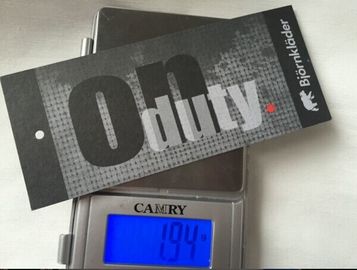 Gradient Color Custom Die Cut Thẻ Hang, Hiệu ứng Bóng Tối Trang phục Custom Hang Tag