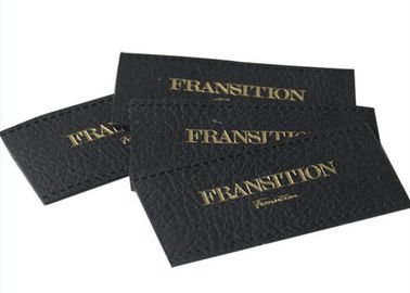 Trang phục tái sinh Jeans Pu Da Custom Quần áo Patches Nổi nổi / Debossed Logo