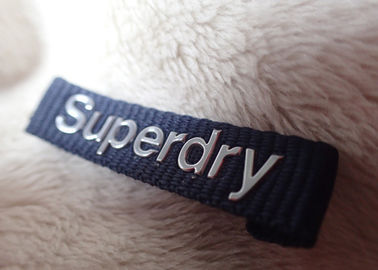 Superdry 3D High Frequency Silver Logo Quần áo cổ Nhãn hiệu Đối với Jacket