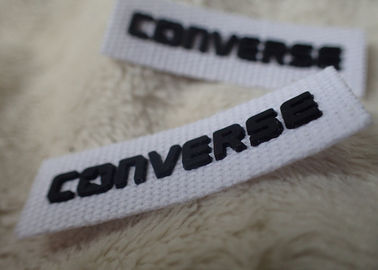 Converse 3D Silicone Logo Phù hiệu Đen mềm cho Quần áo Nhãn Cổ