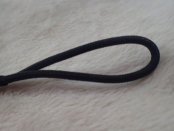 Puller Zipper Black với dây Nylon Với Cao su kết thúc cho may mặc, Túi