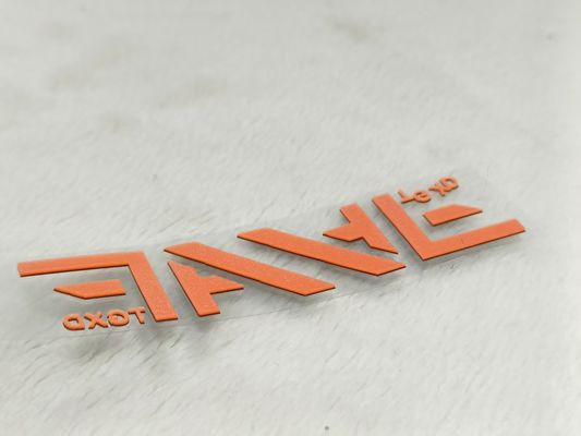 OEM Thick Silicone 3D Clothing Label chuyển nhiệt Oeko Tex Với kết cấu đặc biệt