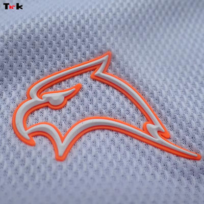 Nhãn nhãn không có nhãn cao su silicone tùy chỉnh Chuyển nhiệt với chữ cái và số 3d Tên dán Logo Chuyển ấn