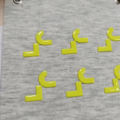 3D Embossed Shine Logo Iron-on Clothing Heat Rubber Badge Silicone Heat Transfer Patch