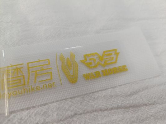 3D Embossed Shine Logo Iron-on Clothing Heat Rubber Badge Silicone Heat Transfer Patch