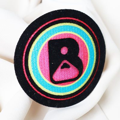 Thiết kế cá nhân Nhiệt chuyển ấn Custom Logo Câu lạc bộ đội bóng đá 3D Flocking Patch