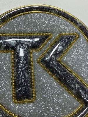 Miếng dán TPU mềm hiệu ứng Holographic nhiều màu tùy chỉnh chuyển nhiệt thiết kế màu tím cho quần jean