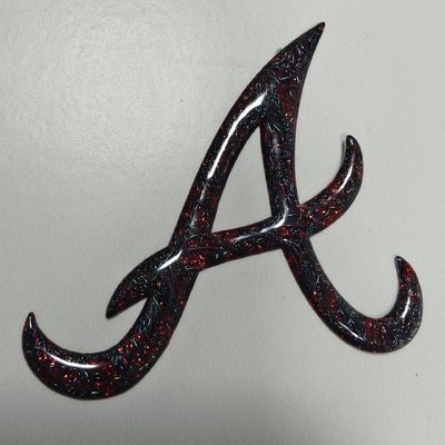 Nhãn chuyển nhiệt 3D TPU nổi tần số cao tùy chỉnh Logo kim loại màu đỏ cho túi