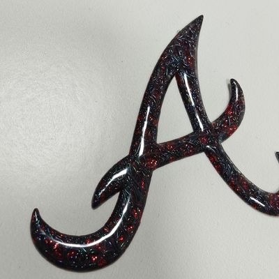 Nhãn chuyển nhiệt 3D TPU nổi tần số cao tùy chỉnh Logo kim loại màu đỏ cho túi