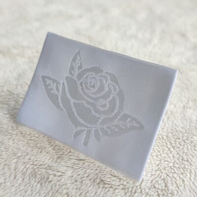 OEM ODM Chất lượng cao nhãn đan đan nhãn cổ nhãn cho quần áo Logo thương hiệu nhãn đan