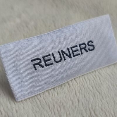 High Custom Clothing Woven Labels Nhà sản xuất Satin Hang Tags Logo Thương hiệu in Cotton Embossed Polyester Clothing Sử dụng
