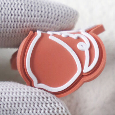 Eco-Friendly Silicone Rubber Patch Washable Custom Shape Label for Sportswear