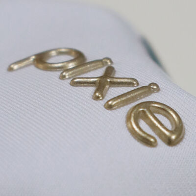 Nhà máy tùy chỉnh vàng TPU nhãn chuyển nhiệt hiệu ứng bóng sắt trên quần áo cho quần áo