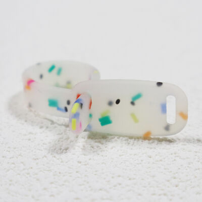 Thắt dây cáp silicone Tie-Dye ️ Tổ chức dây đàn hồi có thể sử dụng nhiều lần cho túi và sử dụng hàng ngày