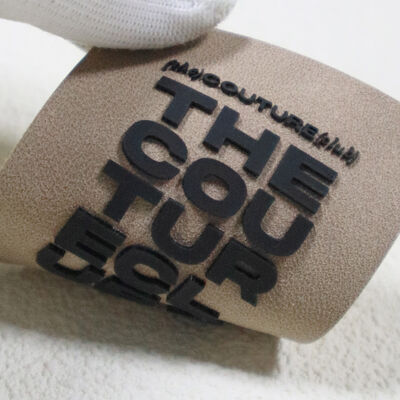 Nhãn nhãn in silicone bọt trên microfiber - Nhãn nhãn thương hiệu tùy chỉnh của Câu lạc bộ thời trang