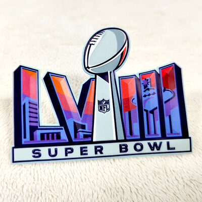 Miếng dán TPU tần số cao tùy chỉnh - Biểu tượng thể thao Super Bowl LVIII cho quần áo