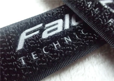 Móc cao tần và vòng lặp Fastener 3M Logo Siliver Phản quang Velcro cho quần áo