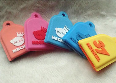Quà tặng khuyến mãi được cá nhân hóa của SGS / Móc khóa bằng nhựa PVC nhiều màu hoặc chạm nổi