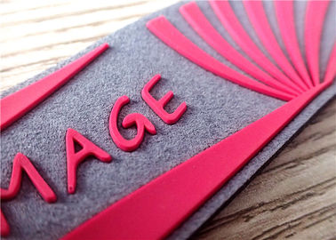 Logo cao su đầy màu sắc cho quần áo và mũ / nhãn may cao su
