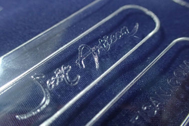 Coutom Laser Logo Quần áo Hang Tags, Thẻ acrylic trong suốt