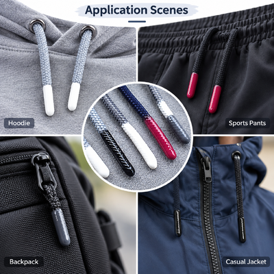Đầu dây rút bằng silicone mềm tùy chỉnh cho dây áo hoodie và phụ kiện may mặc