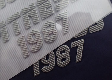 Tăng Twill Flash Bạc Bề mặt truyền nhiệt Logo Hiệu ứng ba chiều