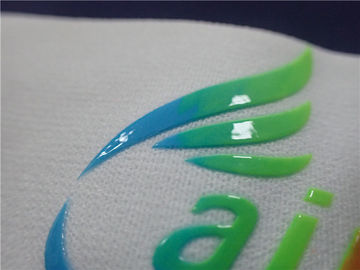 Logo in silicon đầy màu sắc sáng bóng Băng thun mềm mại không độc hại