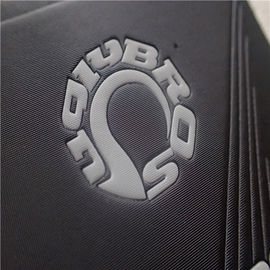 Các bản vá quần áo tùy chỉnh bằng da PU, các dòng Logo trắng bị xỉn màu Ba Lan Các bản vá lỗi lớn cho quần áo