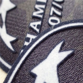 Vòng tròn Hình dạng Quần áo Tùy chỉnh Bản vá Truyền nhiệt mềm Tatami Đổ xô với Logo Champion