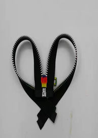 Open End 5 # Mạ màu đồng thau kim loại đầy màu sắc Zipper cho giày / áo khoác / quần jean