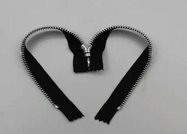 Răng kim loại nhôm Zipper hình dạng tròn cho túi xách và thông minh