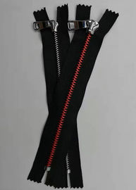 Răng kim loại nhôm Zipper hình dạng tròn cho túi xách và thông minh