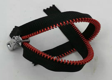 Răng kim loại nhôm Zipper hình dạng tròn cho túi xách và thông minh