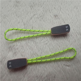 Đèn huỳnh quang màu xanh lá cây bắt mắt dây kéo cao su kéo cho đồ thể thao ngoài trời