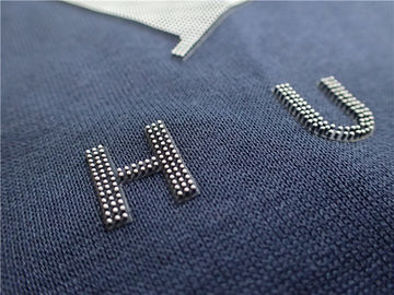 Nhãn truyền nhiệt bền bền Bàn chải Dots Logo 3D đầy màu sắc