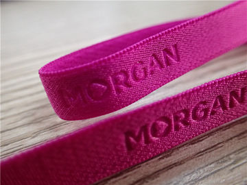 Pink Soft thun Band Thời trang cao tần 3D hoặc Logo trên Webbing cho đồ lót