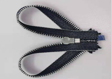 Dây kéo răng kim loại kiểu Y bền với vải cotton / dây kéo kim loại nguyên chất cho quần jean