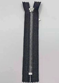 Dây kéo răng kim loại kiểu Y bền với vải cotton / dây kéo kim loại nguyên chất cho quần jean